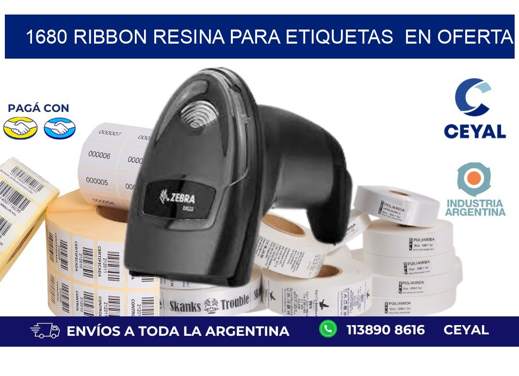 1680 ribbon resina para etiquetas  en oferta