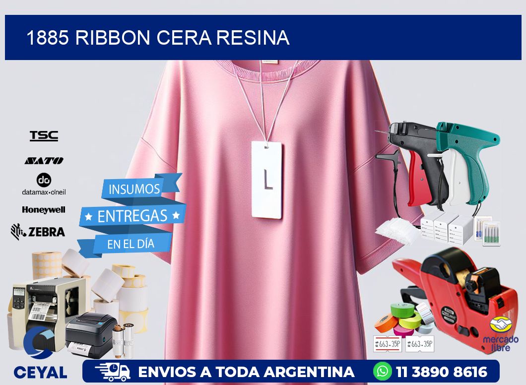 1885 ribbon cera resina