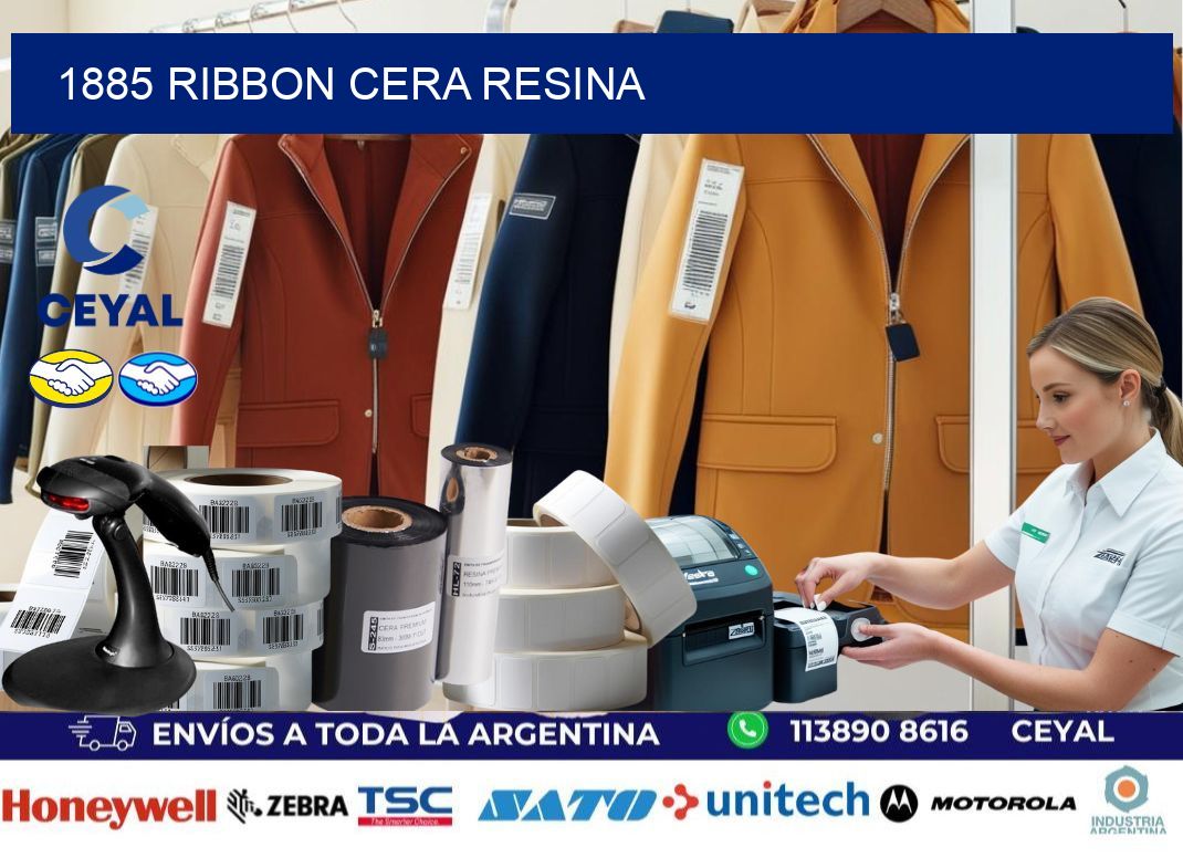 1885 ribbon cera resina