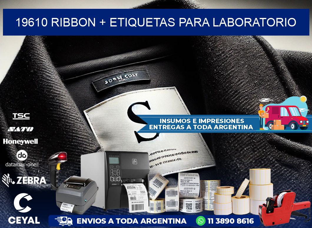 19610 ribbon + etiquetas para laboratorio