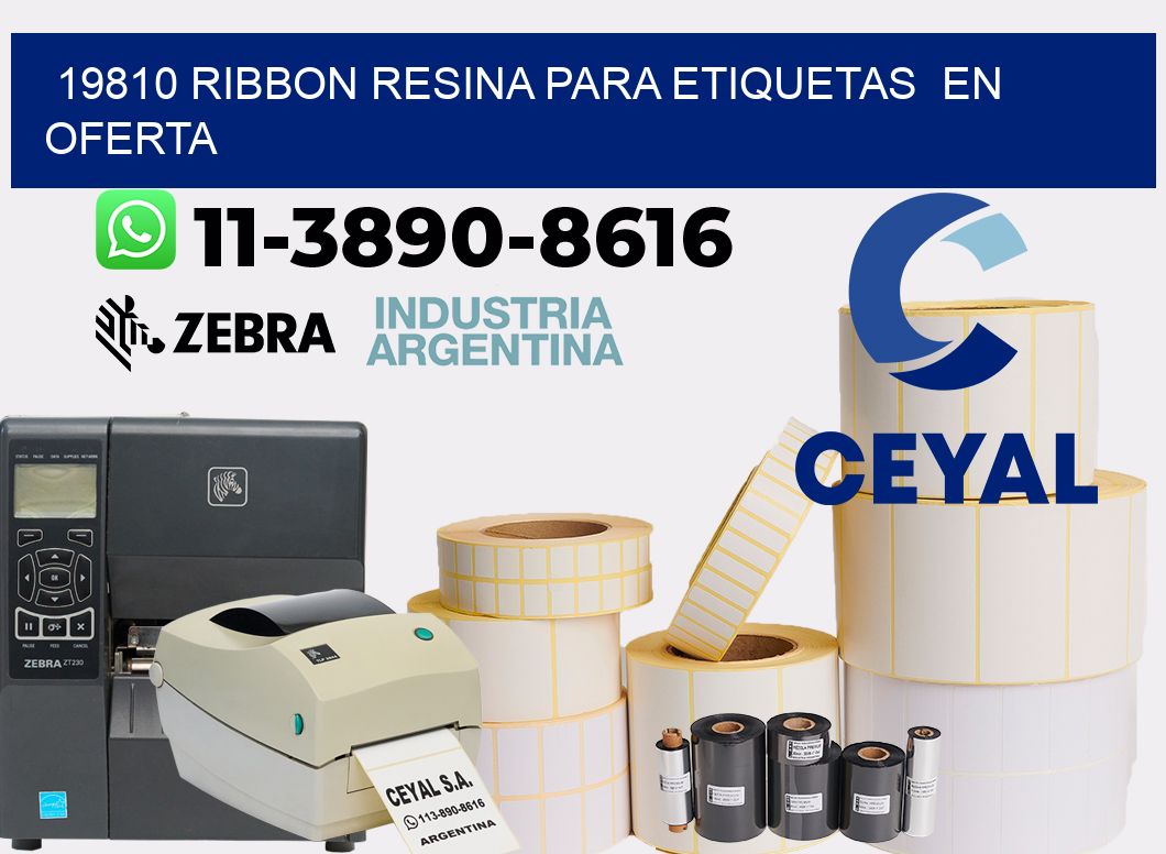 19810 ribbon resina para etiquetas en oferta