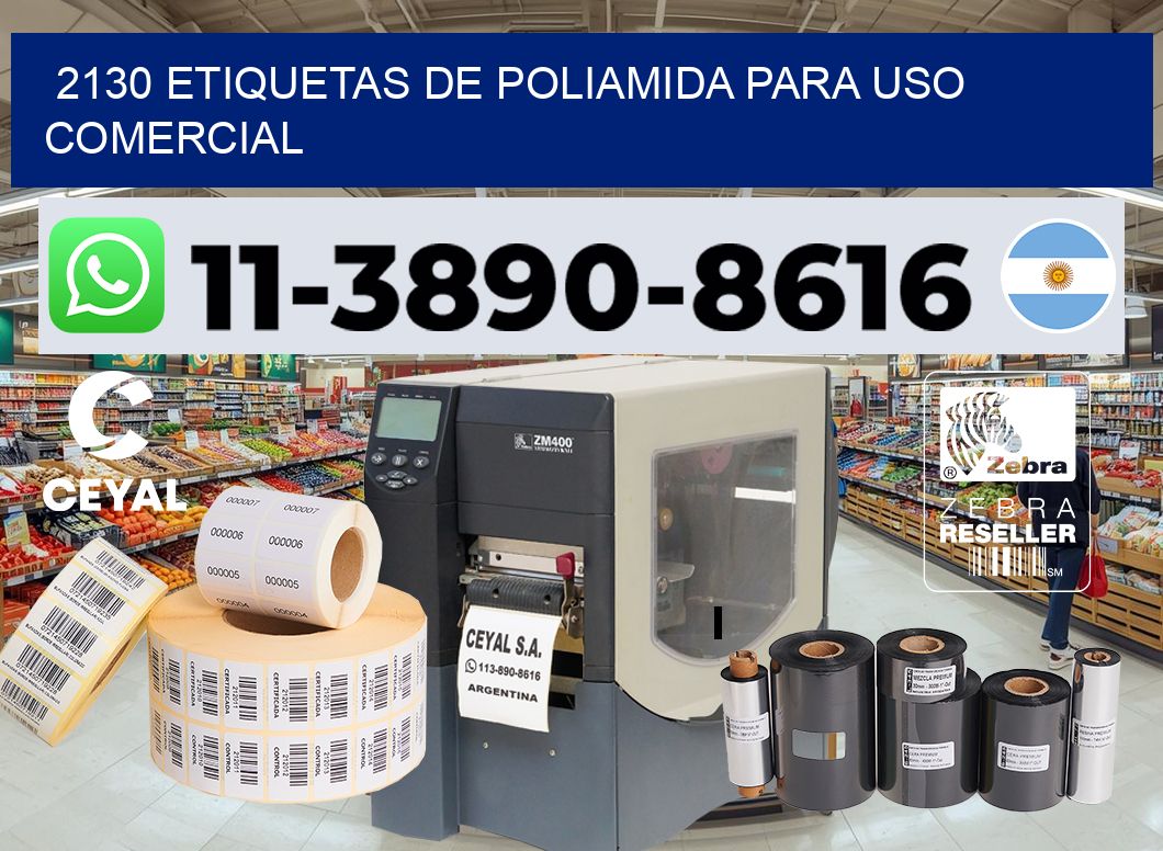 2130 Etiquetas de poliamida para uso comercial