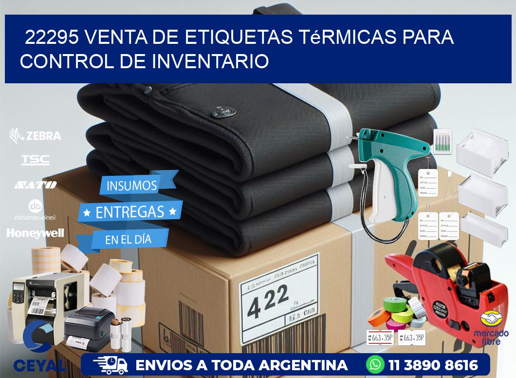 22295 venta de etiquetas térmicas para control de inventario