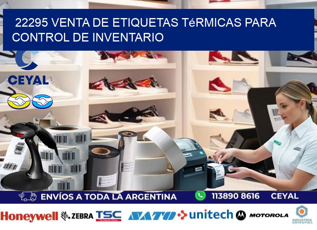 22295 venta de etiquetas térmicas para control de inventario