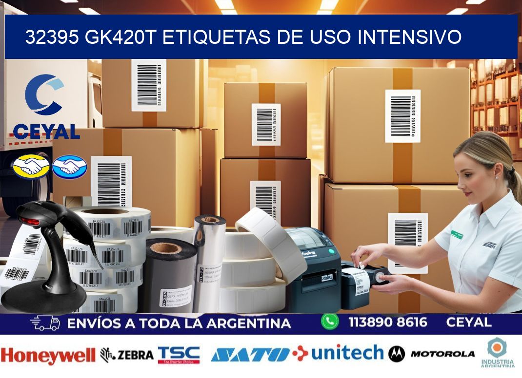 32395 gk420t etiquetas de uso intensivo