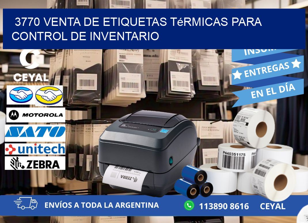 3770 venta de etiquetas térmicas para control de inventario