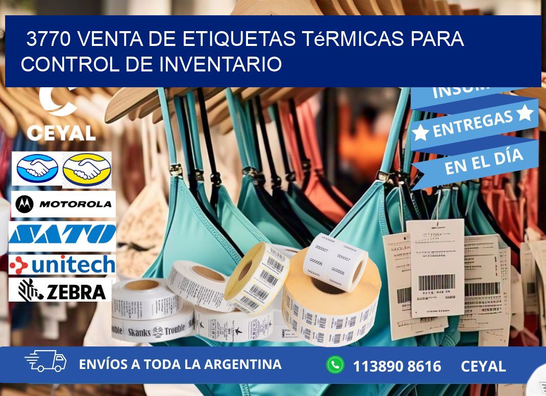 3770 venta de etiquetas térmicas para control de inventario