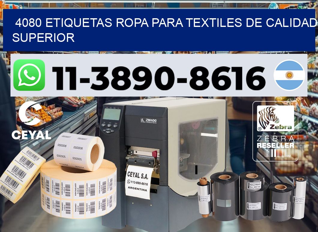 4080 Etiquetas ropa para textiles de calidad superior