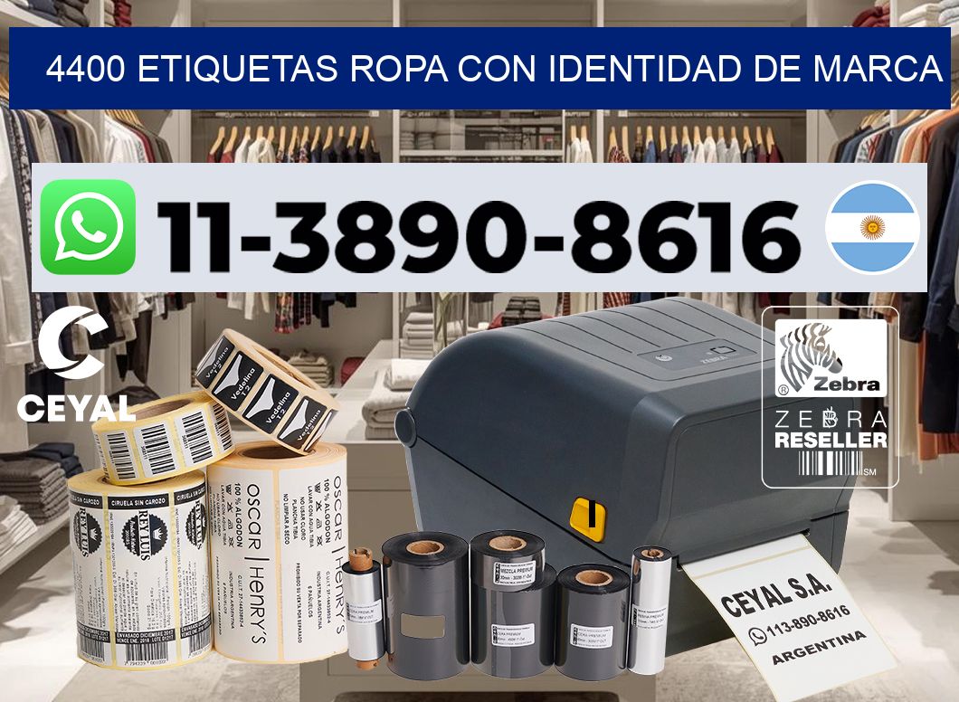 4400 Etiquetas ropa con identidad de marca