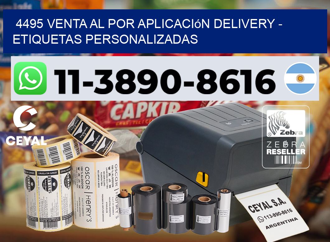 4495 Venta al Por Aplicación delivery – Etiquetas Personalizadas