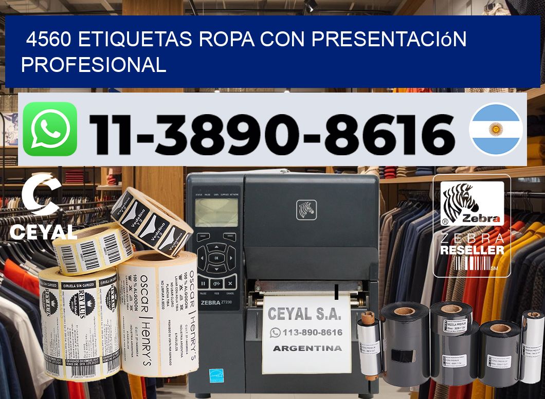 4560 Etiquetas ropa con presentación profesional