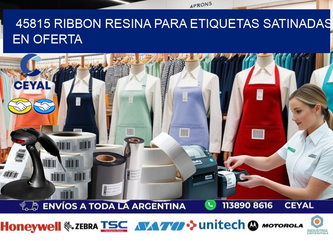 45815 ribbon resina para etiquetas satinadas en oferta