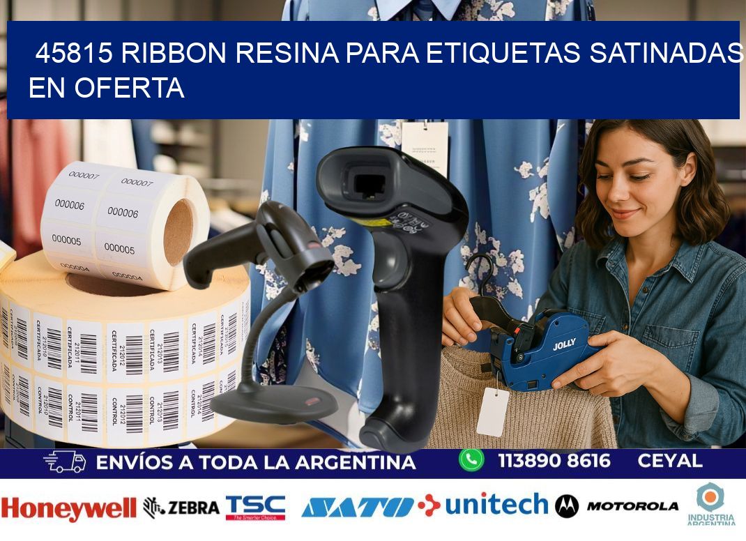 45815 ribbon resina para etiquetas satinadas en oferta