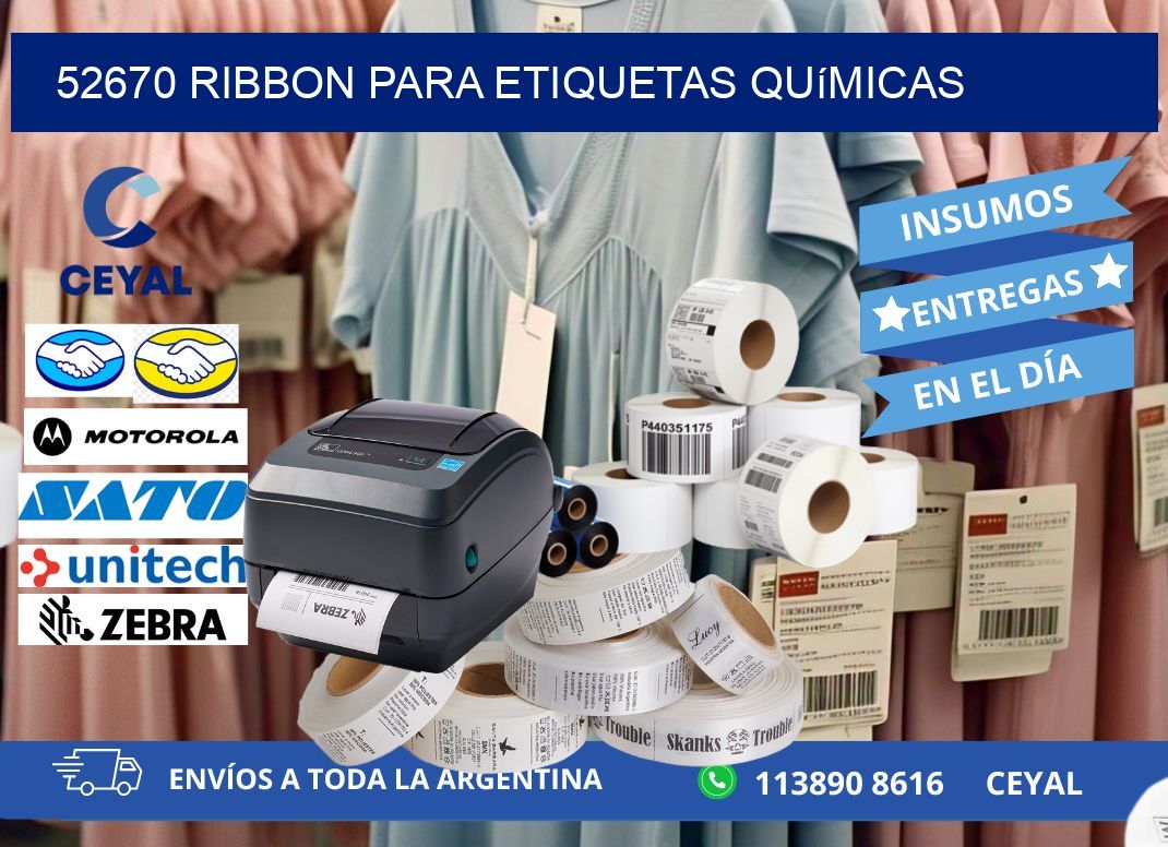 52670 ribbon para etiquetas químicas