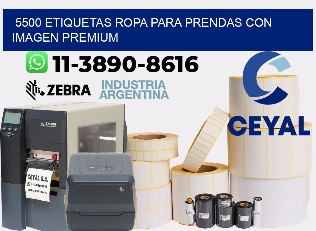 5500 Etiquetas ropa para prendas con imagen premium