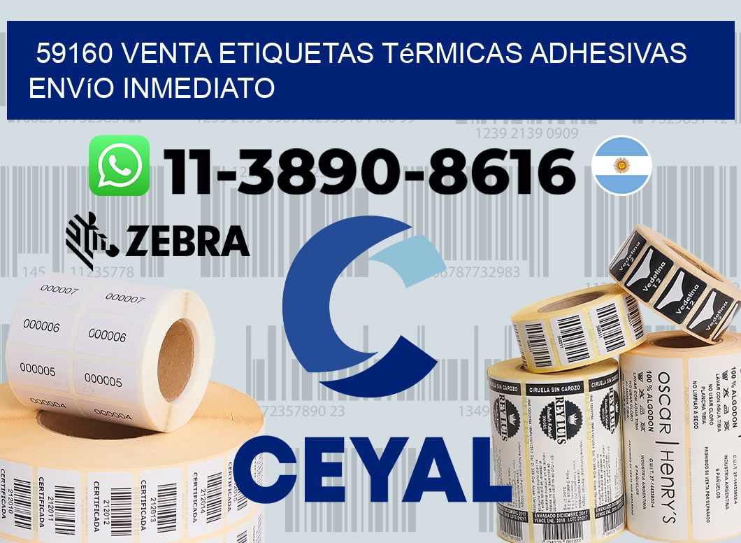 59160 venta etiquetas térmicas adhesivas envío inmediato