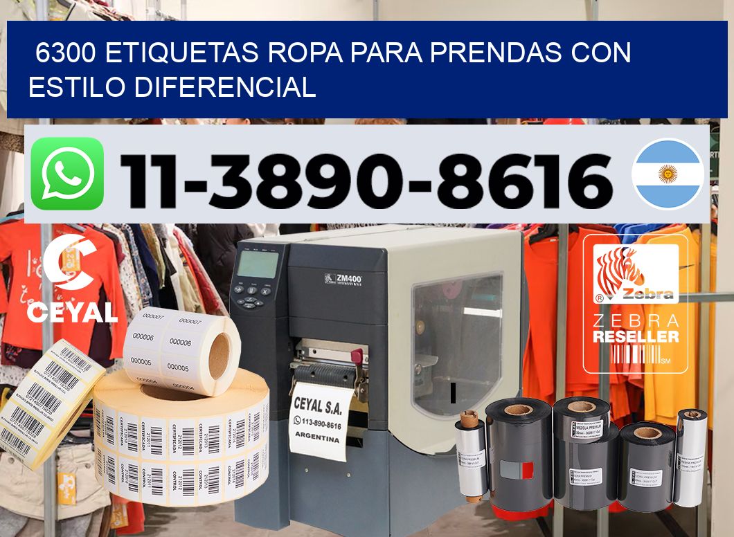 6300 Etiquetas ropa para prendas con estilo diferencial