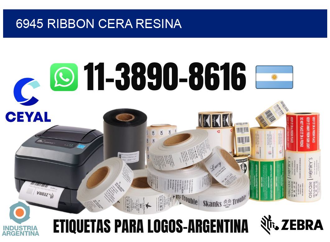 6945 ribbon cera resina