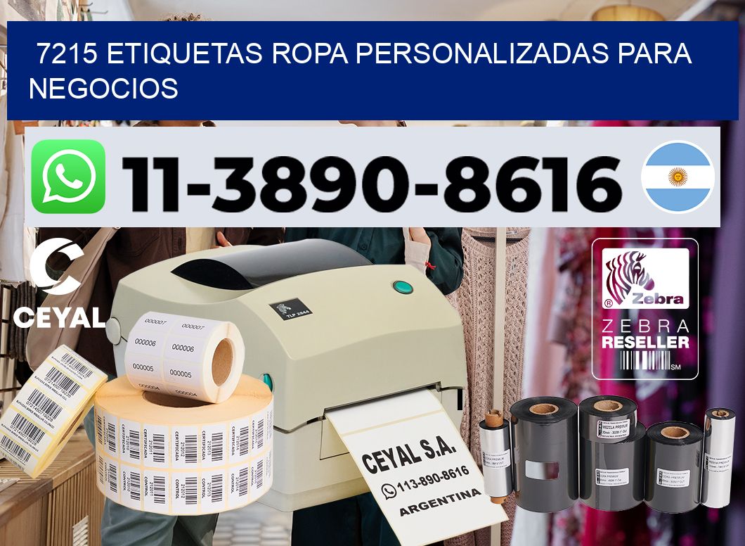 7215 Etiquetas ropa personalizadas para negocios