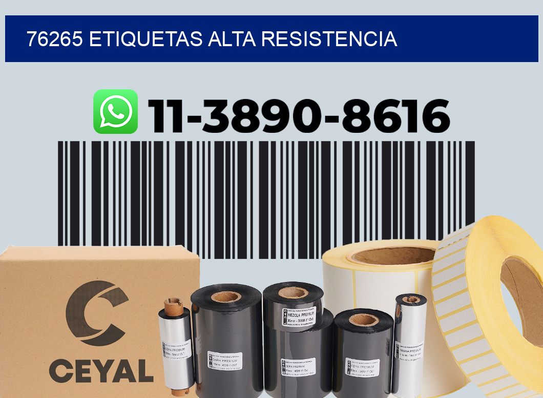 76265 etiquetas alta resistencia