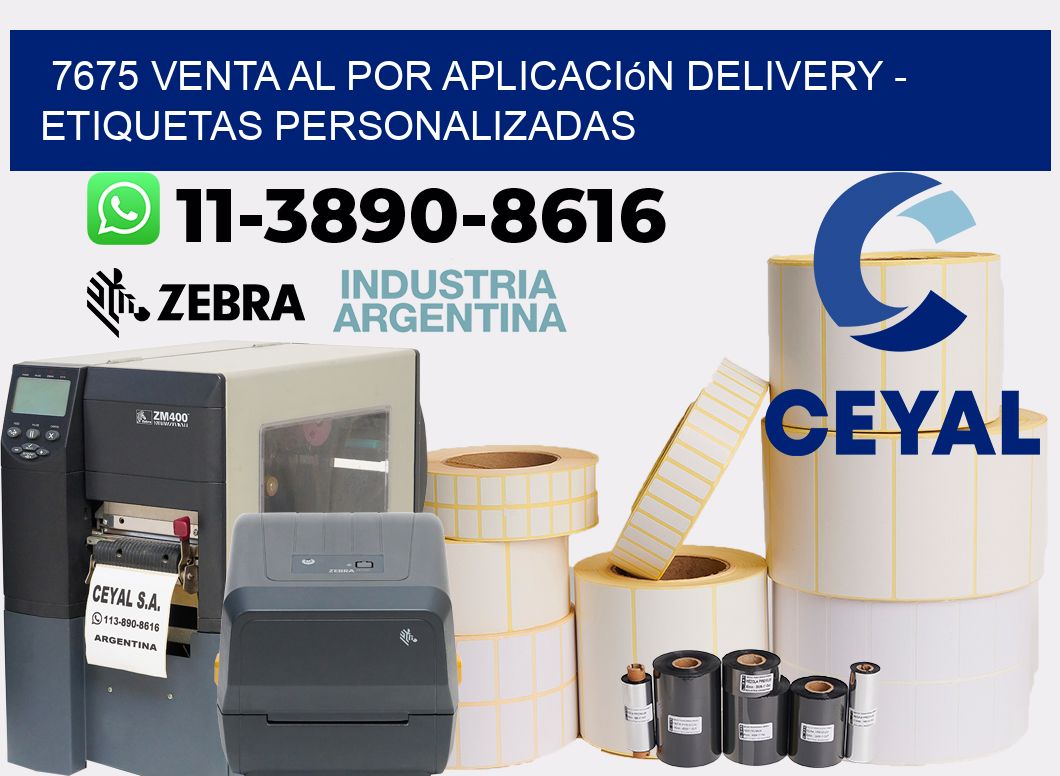 7675 Venta al Por Aplicación delivery - Etiquetas Personalizadas