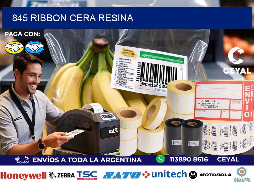 845 ribbon cera resina