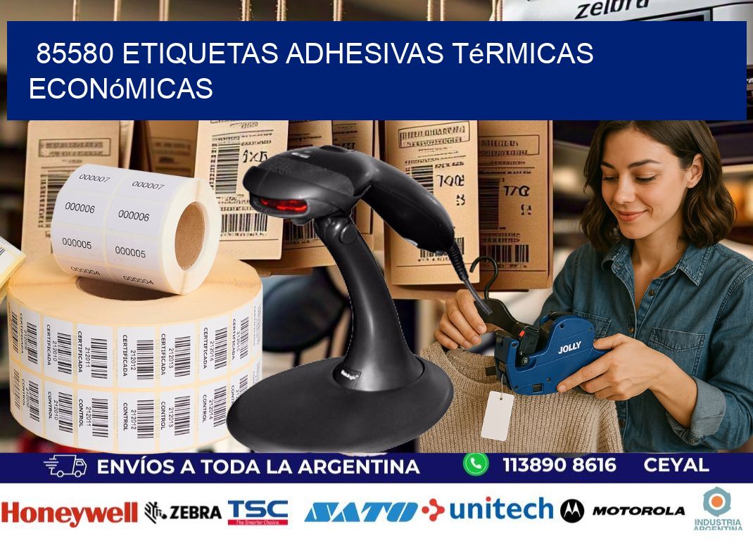 85580 etiquetas adhesivas térmicas económicas