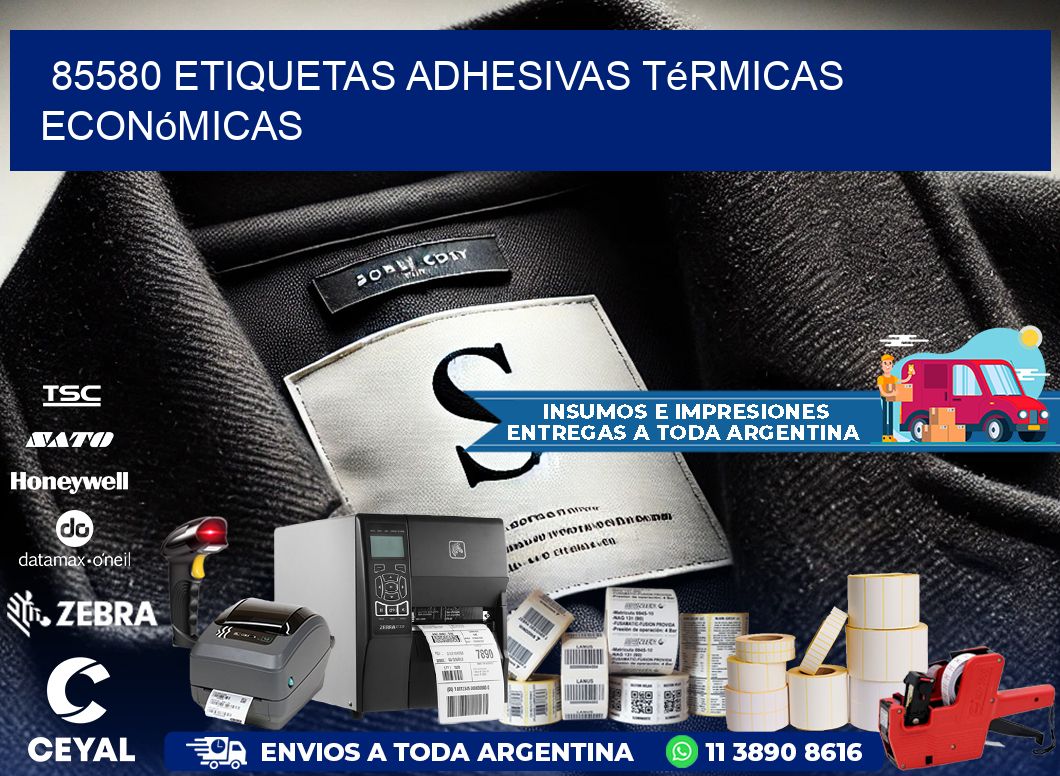 85580 etiquetas adhesivas térmicas económicas