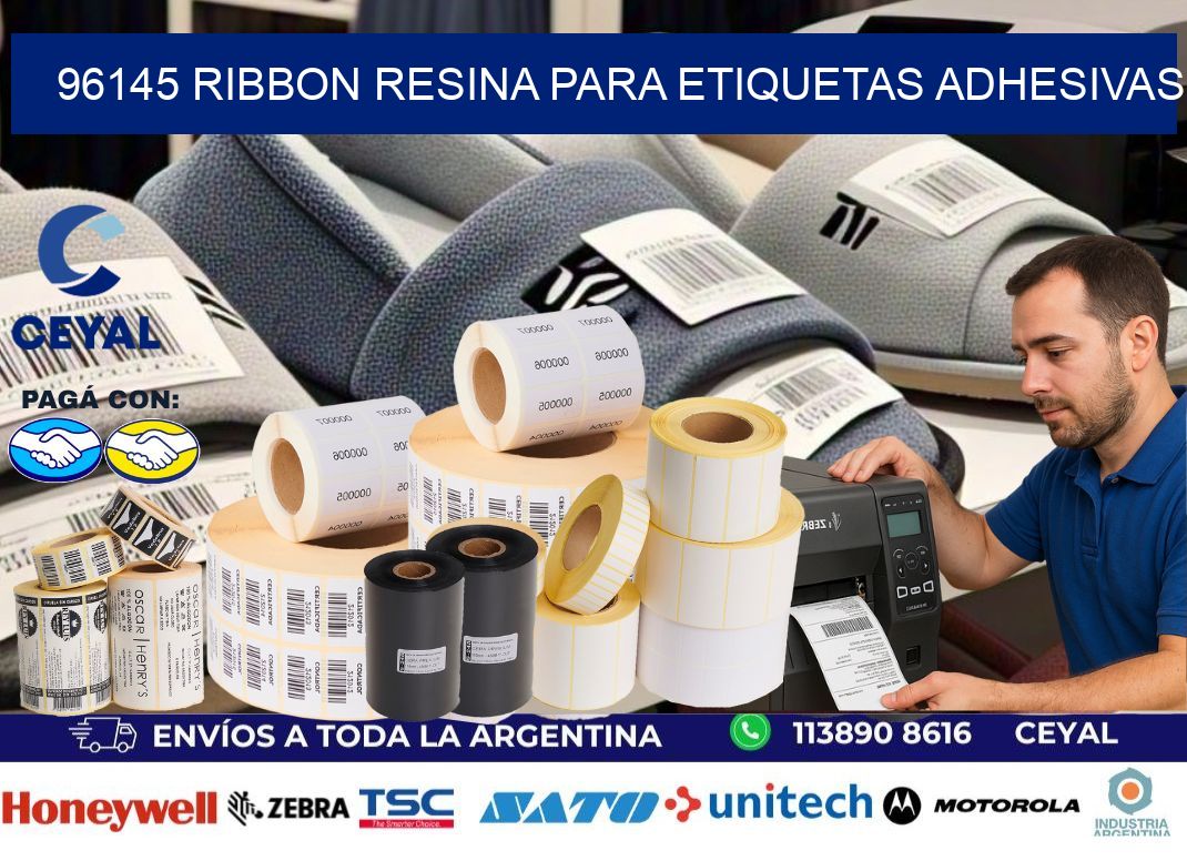 96145 ribbon resina para etiquetas adhesivas