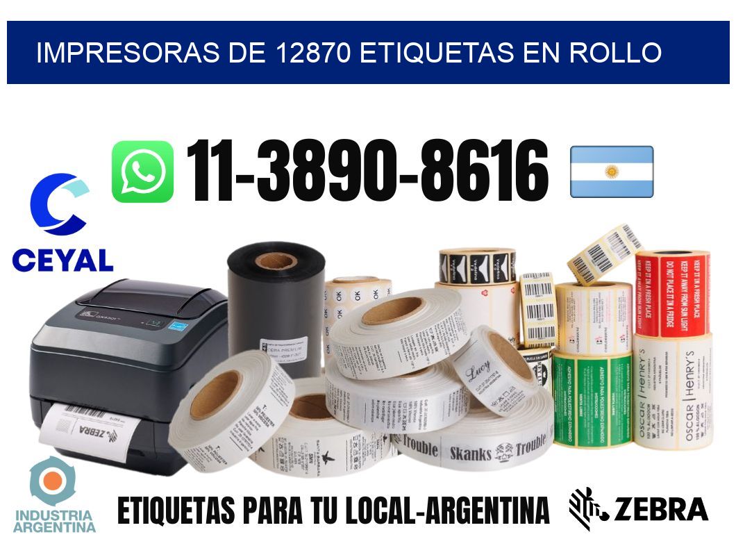 impresoras de 12870 etiquetas en rollo