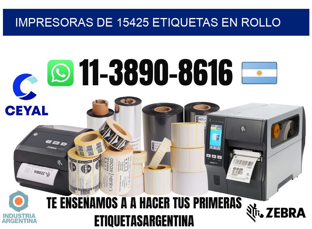 impresoras de 15425 etiquetas en rollo