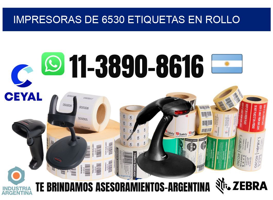 impresoras de 6530 etiquetas en rollo