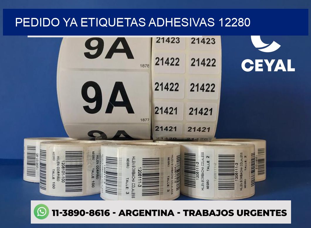 pedido ya etiquetas adhesivas 12280