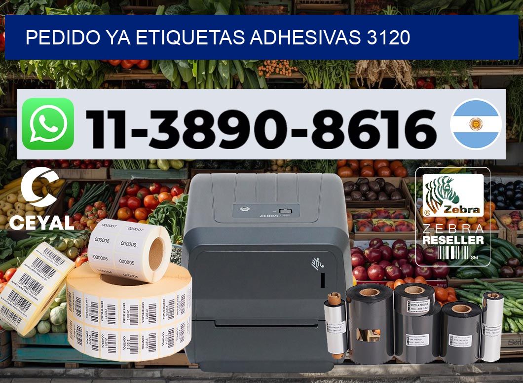 pedido ya etiquetas adhesivas 3120