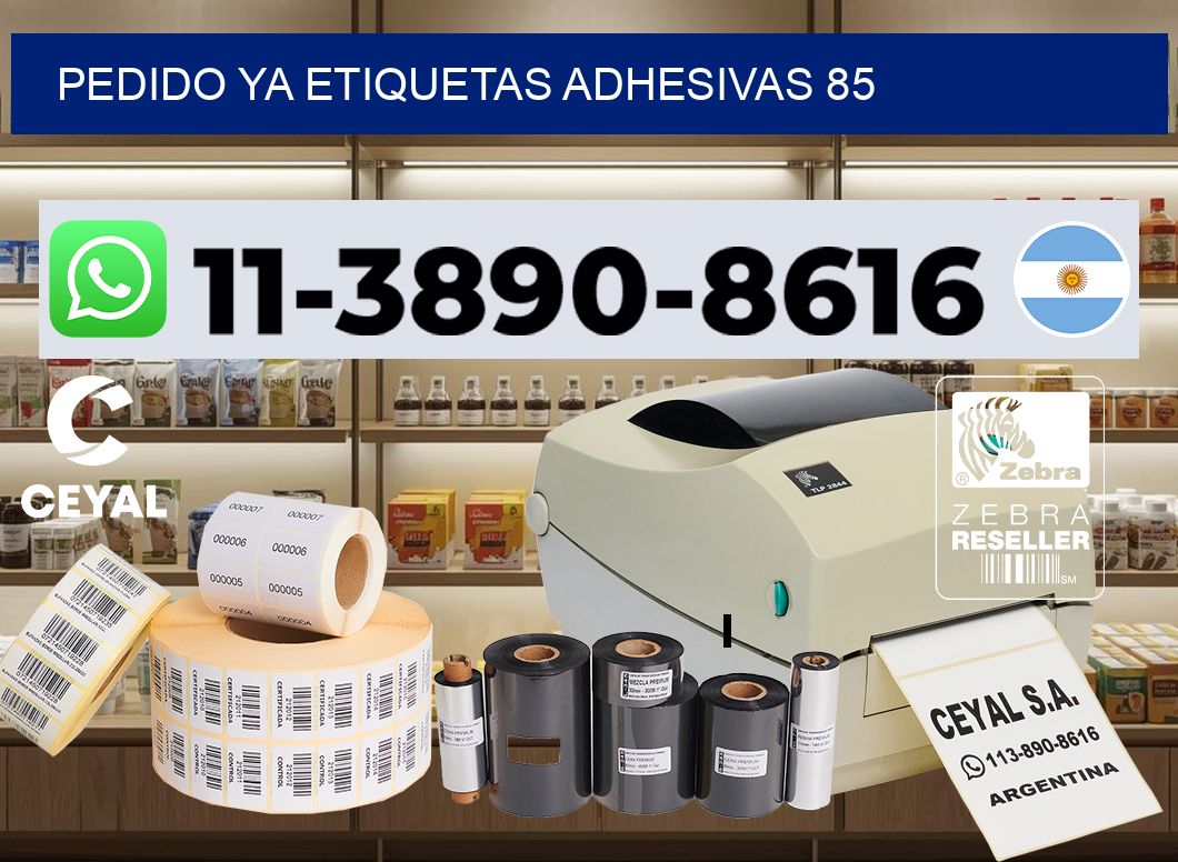 pedido ya etiquetas adhesivas 85