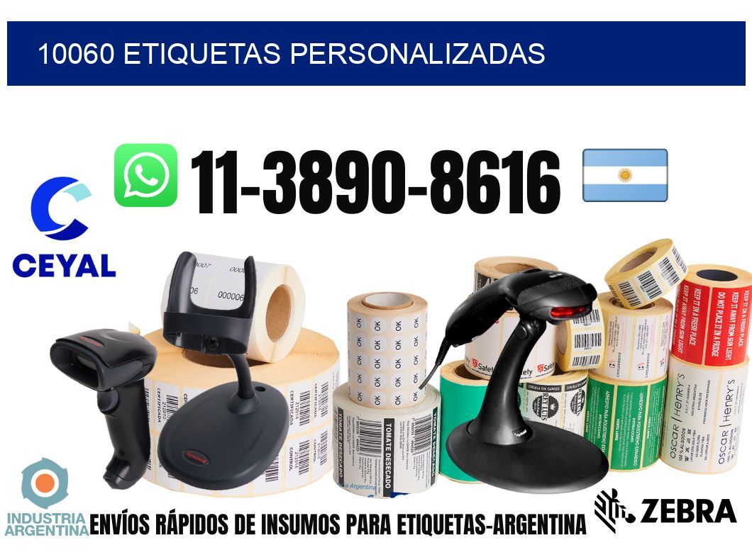 10060 etiquetas personalizadas