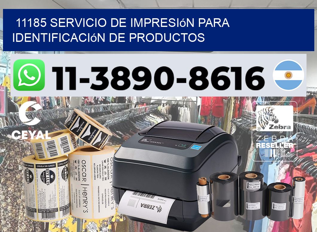 11185 Servicio de impresión para identificación de productos