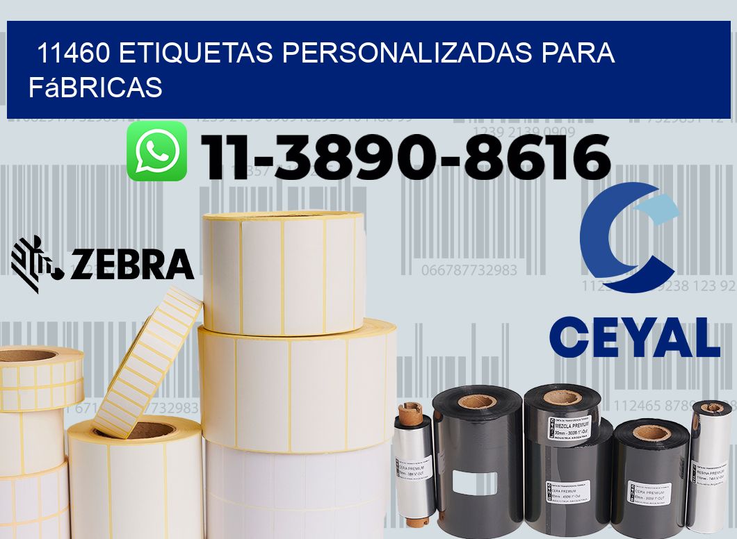 11460 Etiquetas personalizadas para fábricas