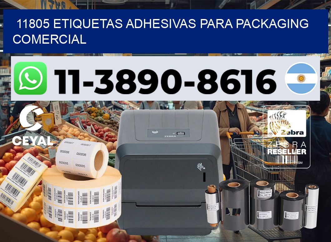 11805 Etiquetas adhesivas para packaging comercial