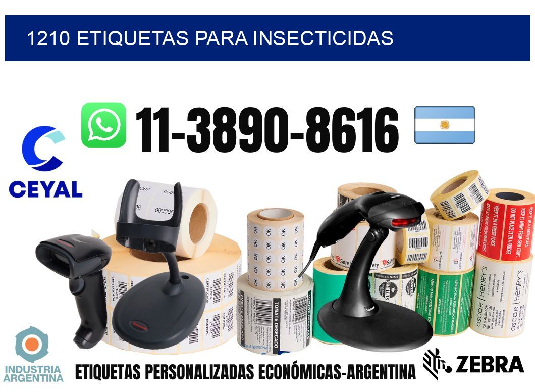 1210 Etiquetas para insecticidas