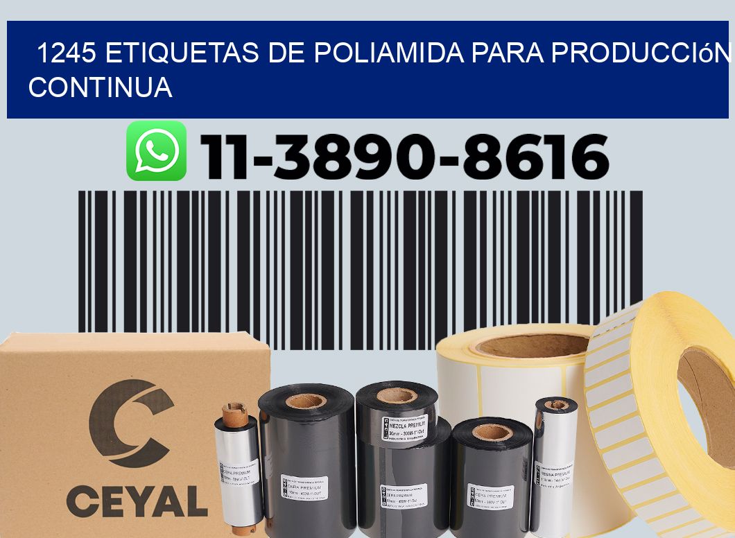1245 Etiquetas de poliamida para producción continua