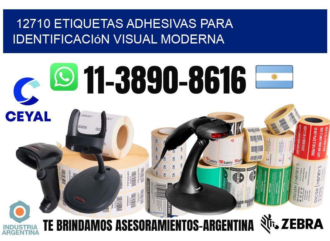 12710 Etiquetas adhesivas para identificación visual moderna