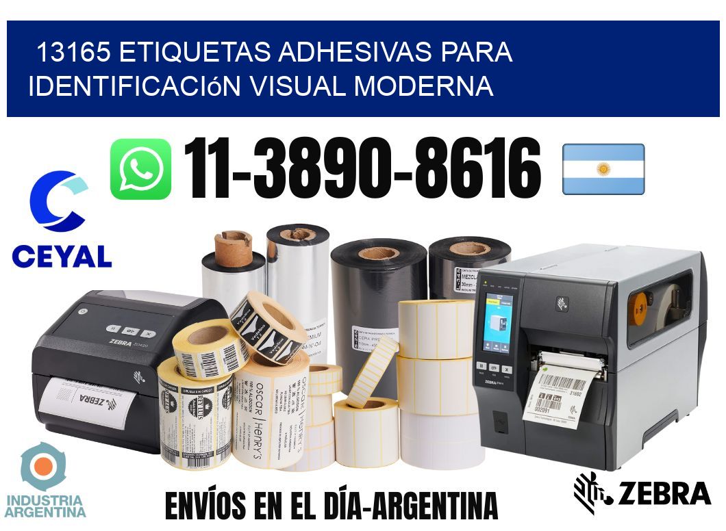 13165 Etiquetas adhesivas para identificación visual moderna