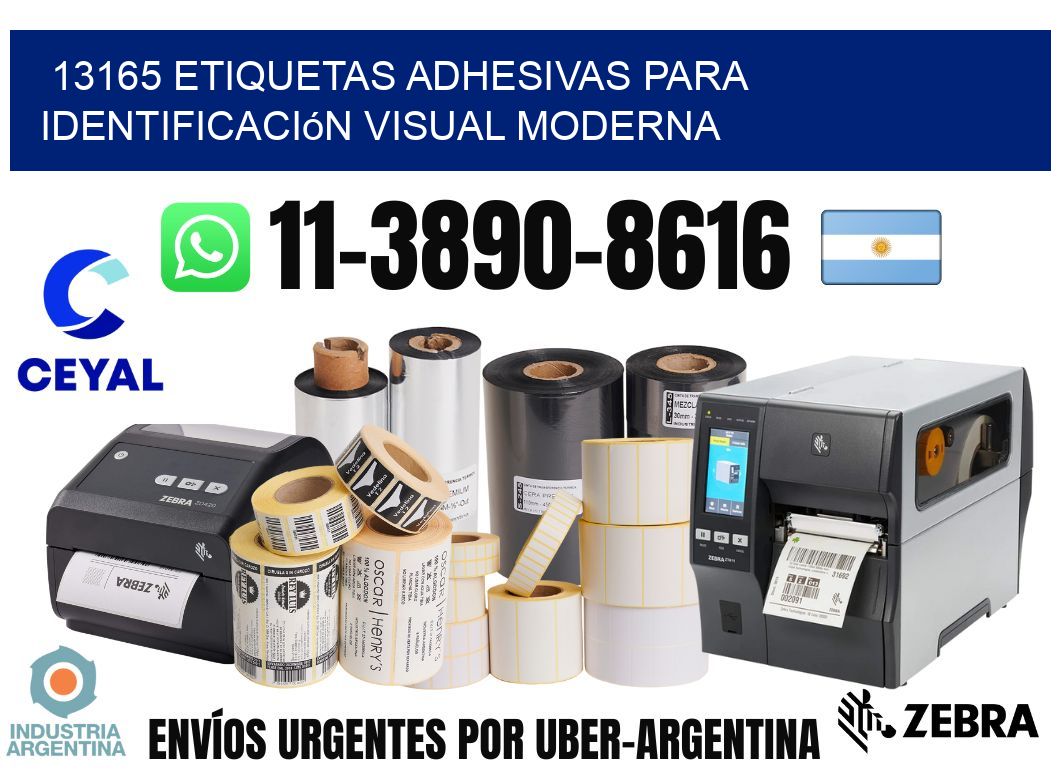 13165 Etiquetas adhesivas para identificación visual moderna