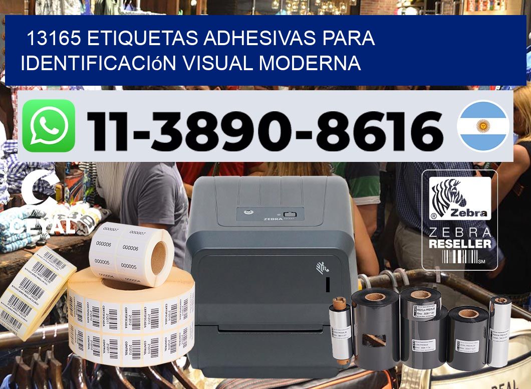 13165 Etiquetas adhesivas para identificación visual moderna