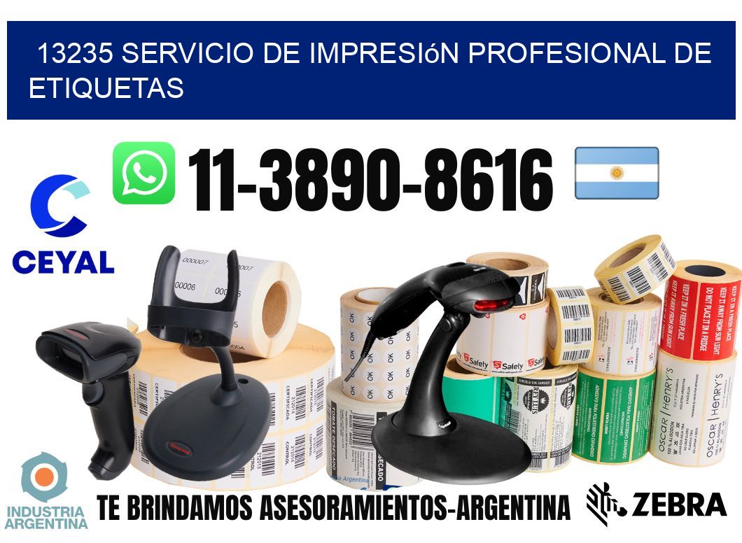 13235 Servicio de impresión profesional de etiquetas