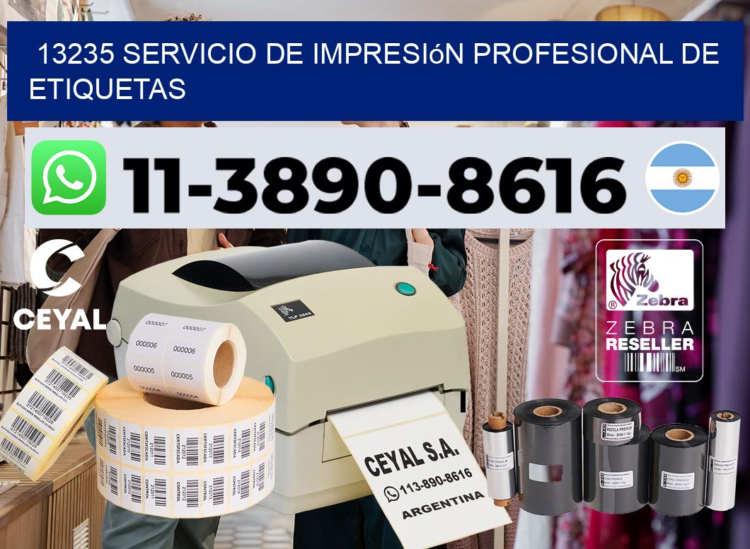 13235 Servicio de impresión profesional de etiquetas