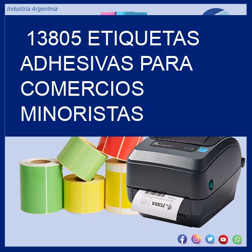 13805 Etiquetas adhesivas para comercios minoristas