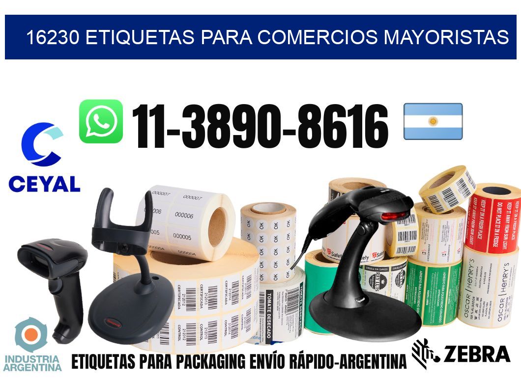 16230 Etiquetas para comercios mayoristas