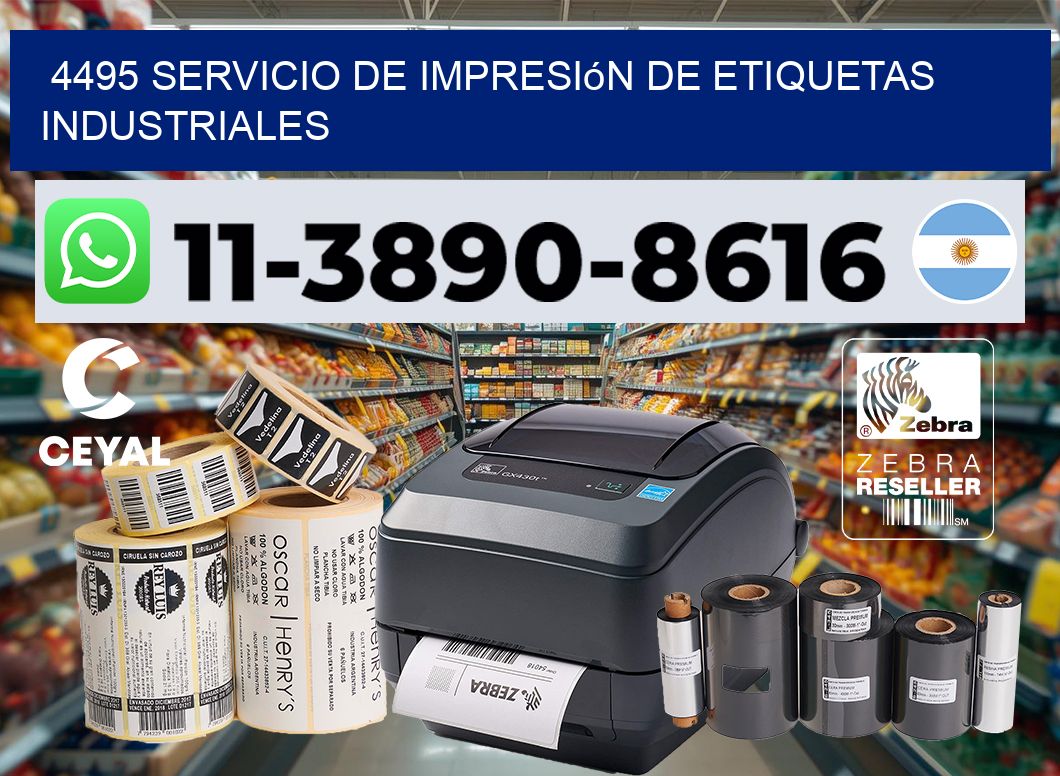 4495 Servicio de impresión de etiquetas industriales